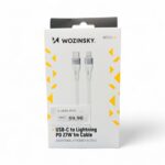Cablu Date si Incarcare USB-C - Lightning WZK WSTCL1, 27W, 1m, Alb