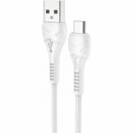 Cablu Date si Incarcare USB-A - microUSB HOCO X37, 18W, 1m, Alb, Premium