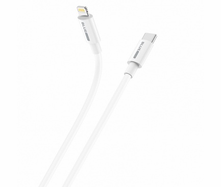 Cablu Date si Incarcare USB-C - Lightning BLUE Power BBX36, 18W, 1m, Alb - imagine 2