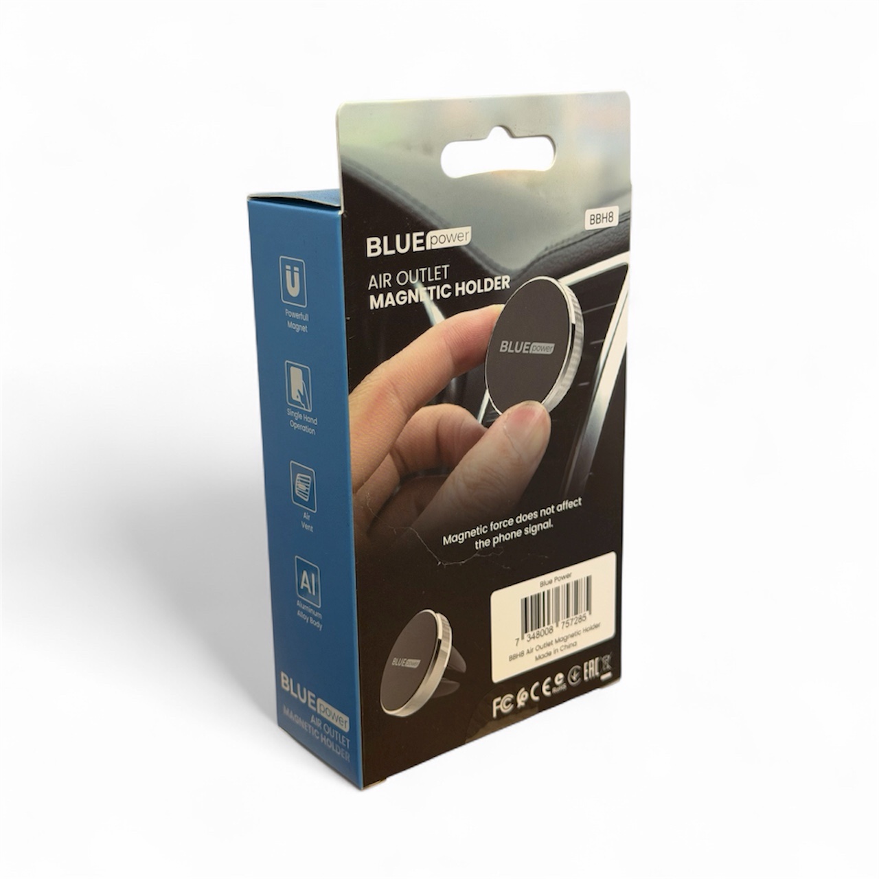 Suport Auto Magnetic Blue Power Negru - imagine 2