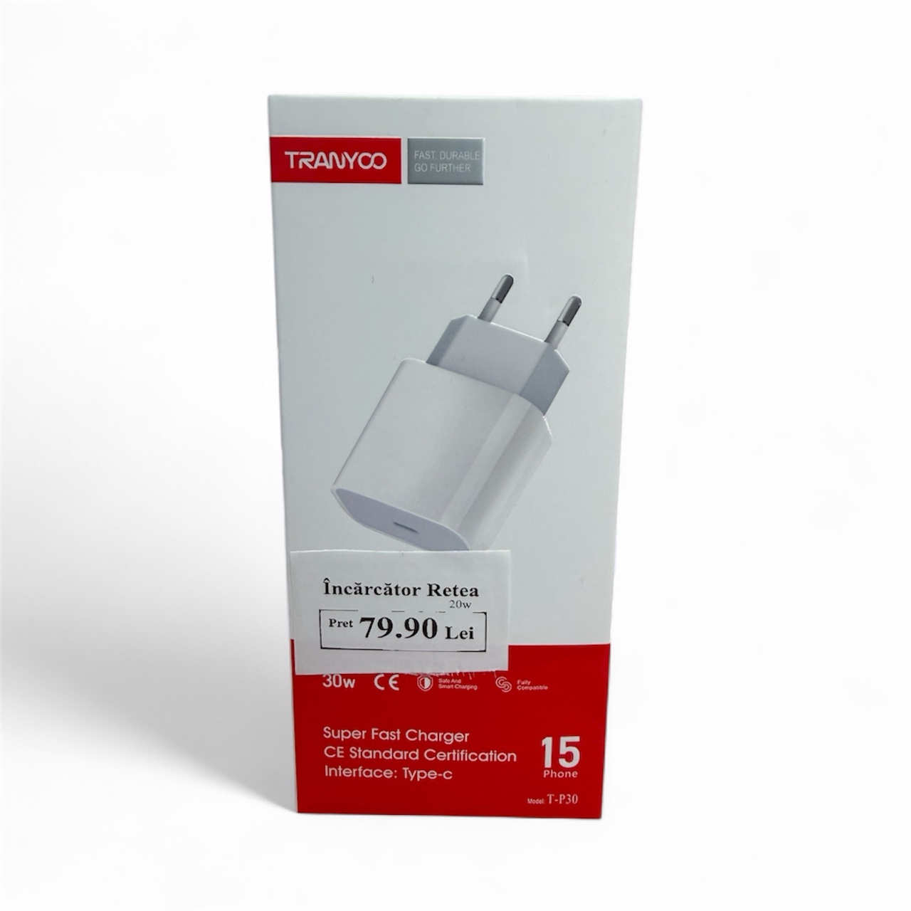 Încărcător rețea fast charge TRANYOO 30w