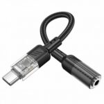 Adaptor Audio USB-C - 3.5mm HOCO LS37, Negru