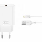 Incarcator Retea Cu Cablu Lightning XO Design CE33, 18W, 3A, 1 x USB-A, Alb